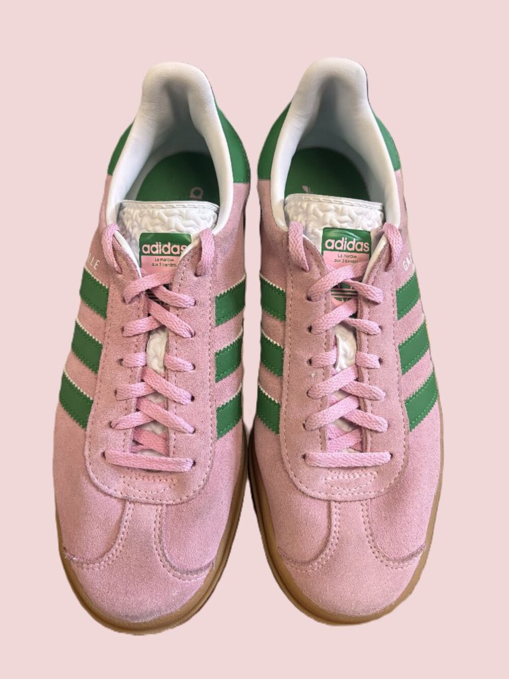 ADIDAS Gazelle W8 Pink Suede VL Court Bold